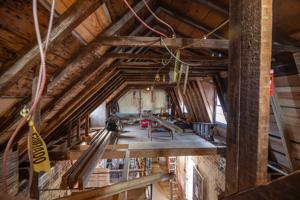 View of east hyphen attic originally used as quarters (1766-74)