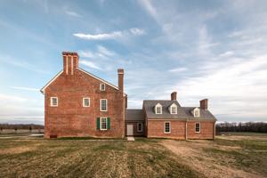 North elevation; 1st period of house built 1705; service wing da