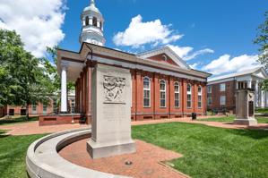 WWII and Korean War Monument; Courthouse of 1894-95 designed by 